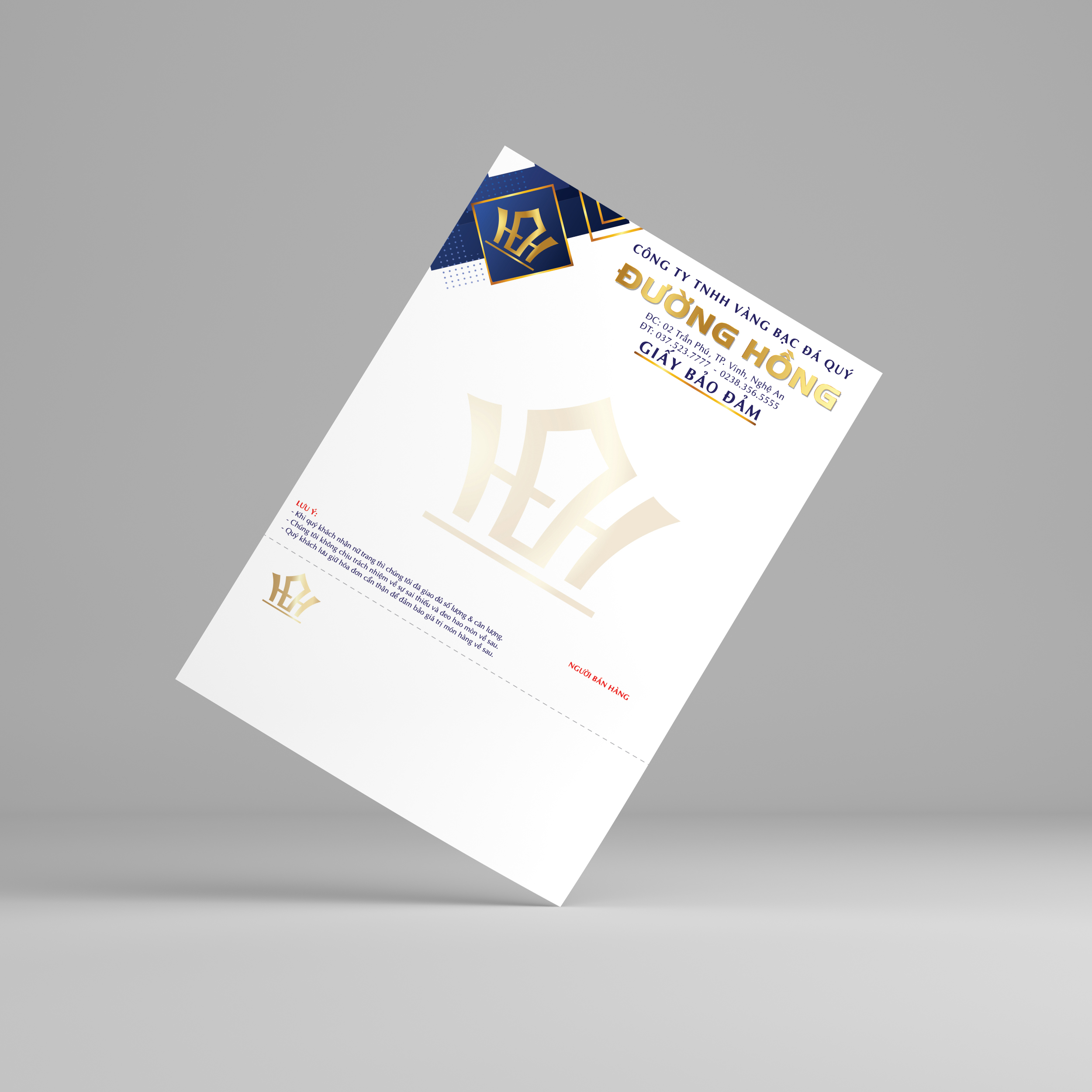 giấy đảm bảo vàng