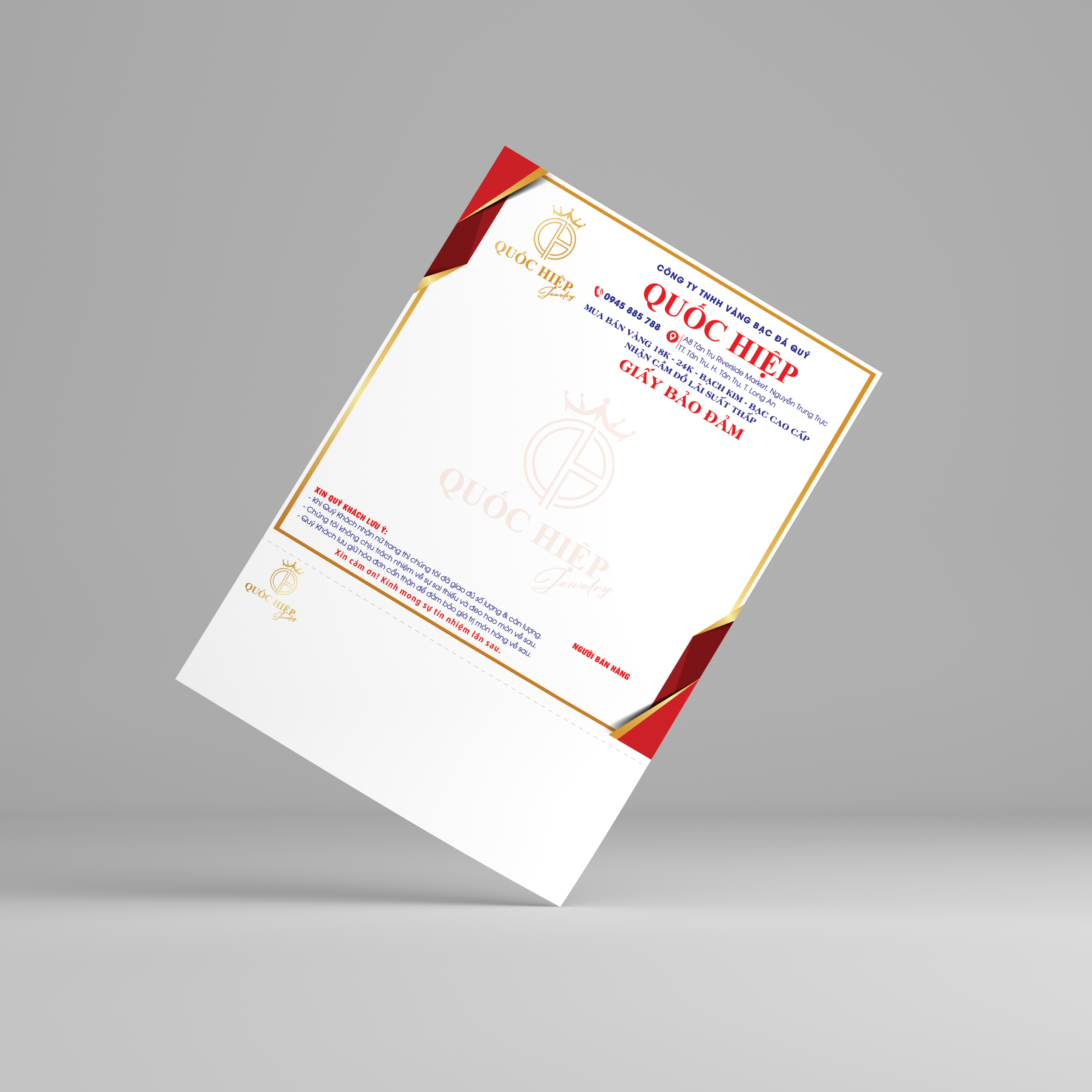 in ấn giấy bảo đảm vàng